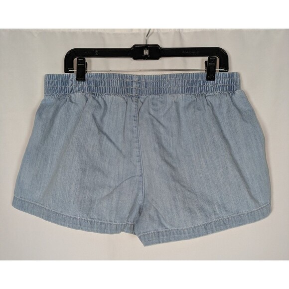 Old Navy Shorts L Women's Blue Light Wash Pull On Drapey Fit Stretch Casual - Picture 2 of 4